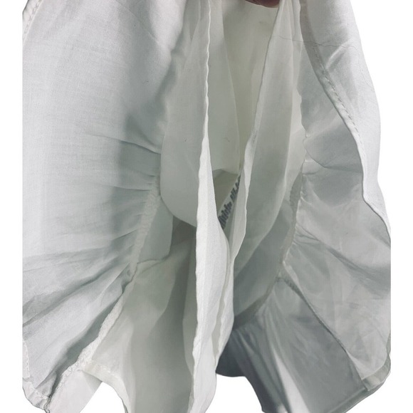 Gal Meets Glam Ann Ruffle Tiered Dress Womens Size 8 Soft White NWT $178 - Picture 13 of 16